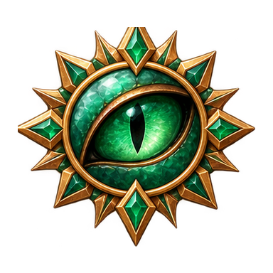 jade sunburst with a panther eye